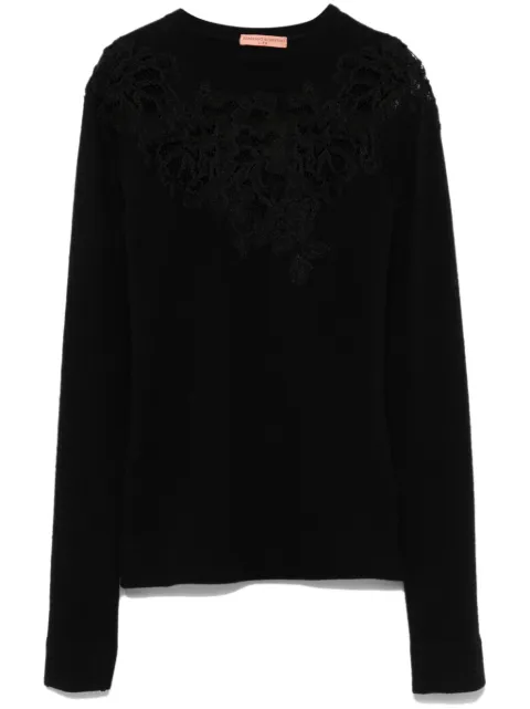 Ermanno Scervino sheer-lace panel sweater