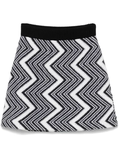 Missoni falda corta con motivo en zigzag