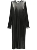 Patrizia Pepe laminated midi dress - Black