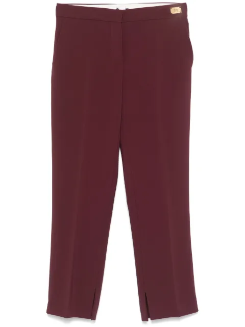Elisabetta Franchi pantalones de crepé con detalle de abertura