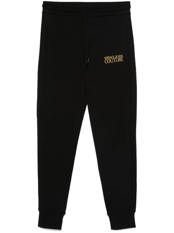 Versace Jeans Couture logo-embroidered Track Pants Black FARFETCH IN