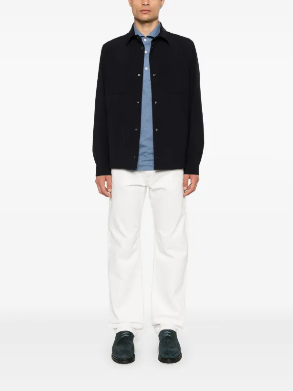 Herno Weave Shirt Jacket | Blue | FARFETCH BN
