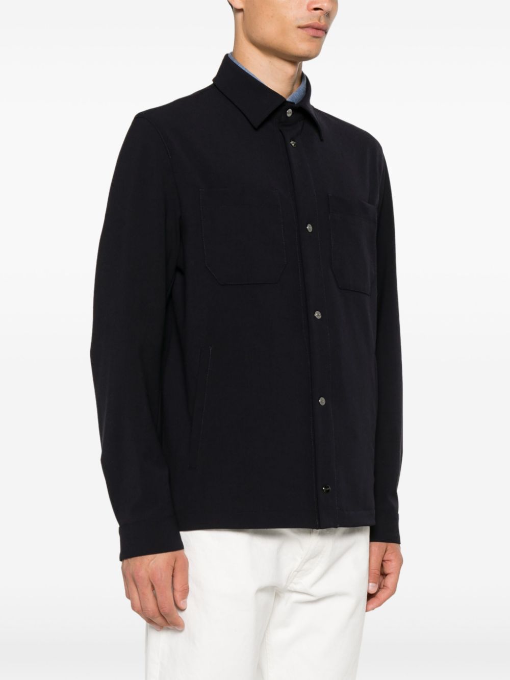 Herno Shirtjack Blauw