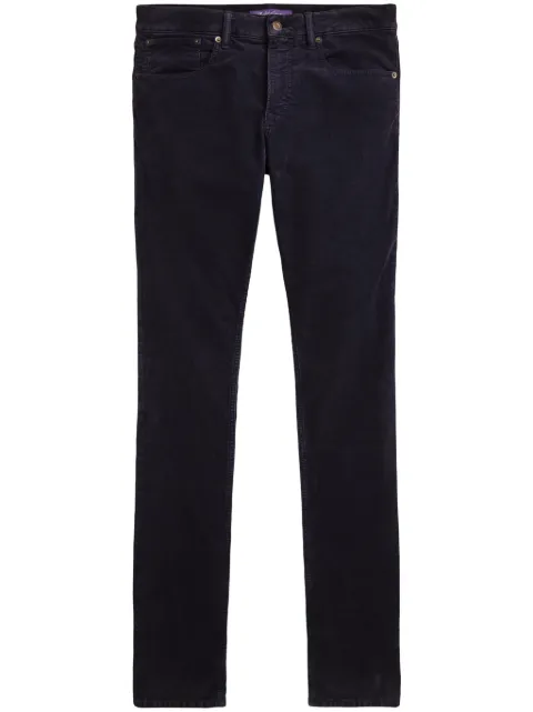 Ralph Lauren Purple Label جينز مخملي مضلع