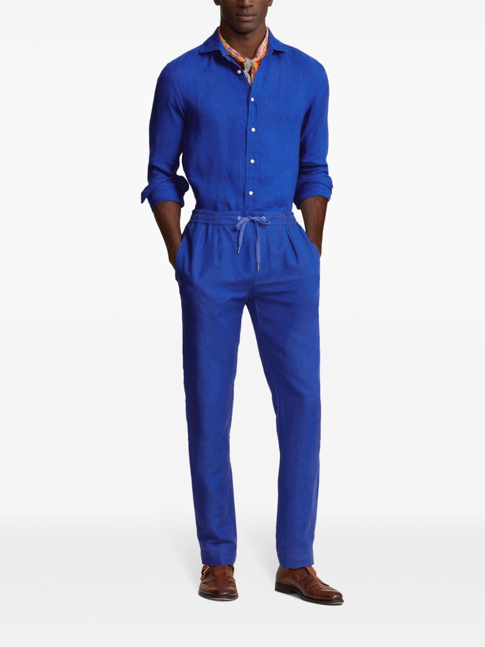 Ralph Lauren Purple Label Straight broek - Blauw