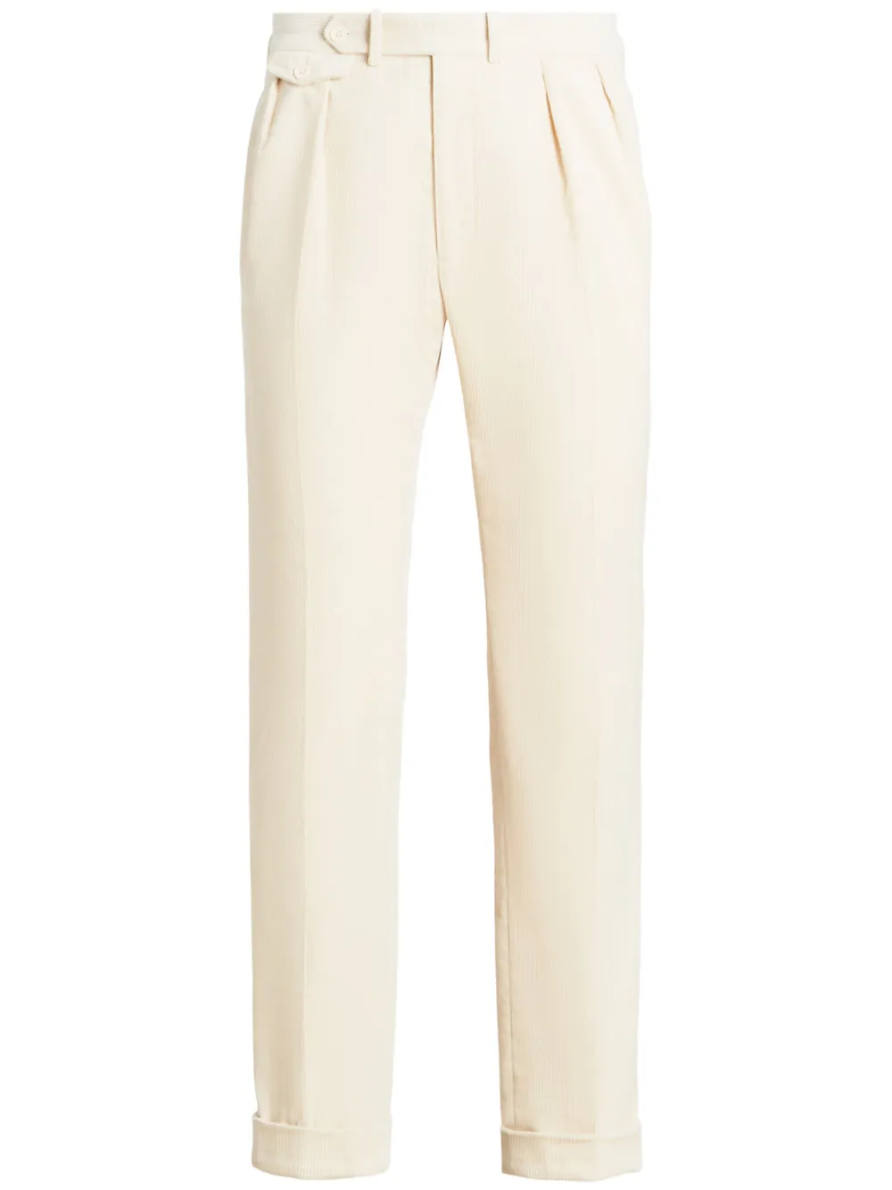 Ralph Lauren Cotton Corduroy Trousers In Neutral