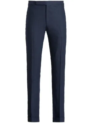 Ralph Lauren Purple Label リネン パンツ | ブラック | FARFETCH JP