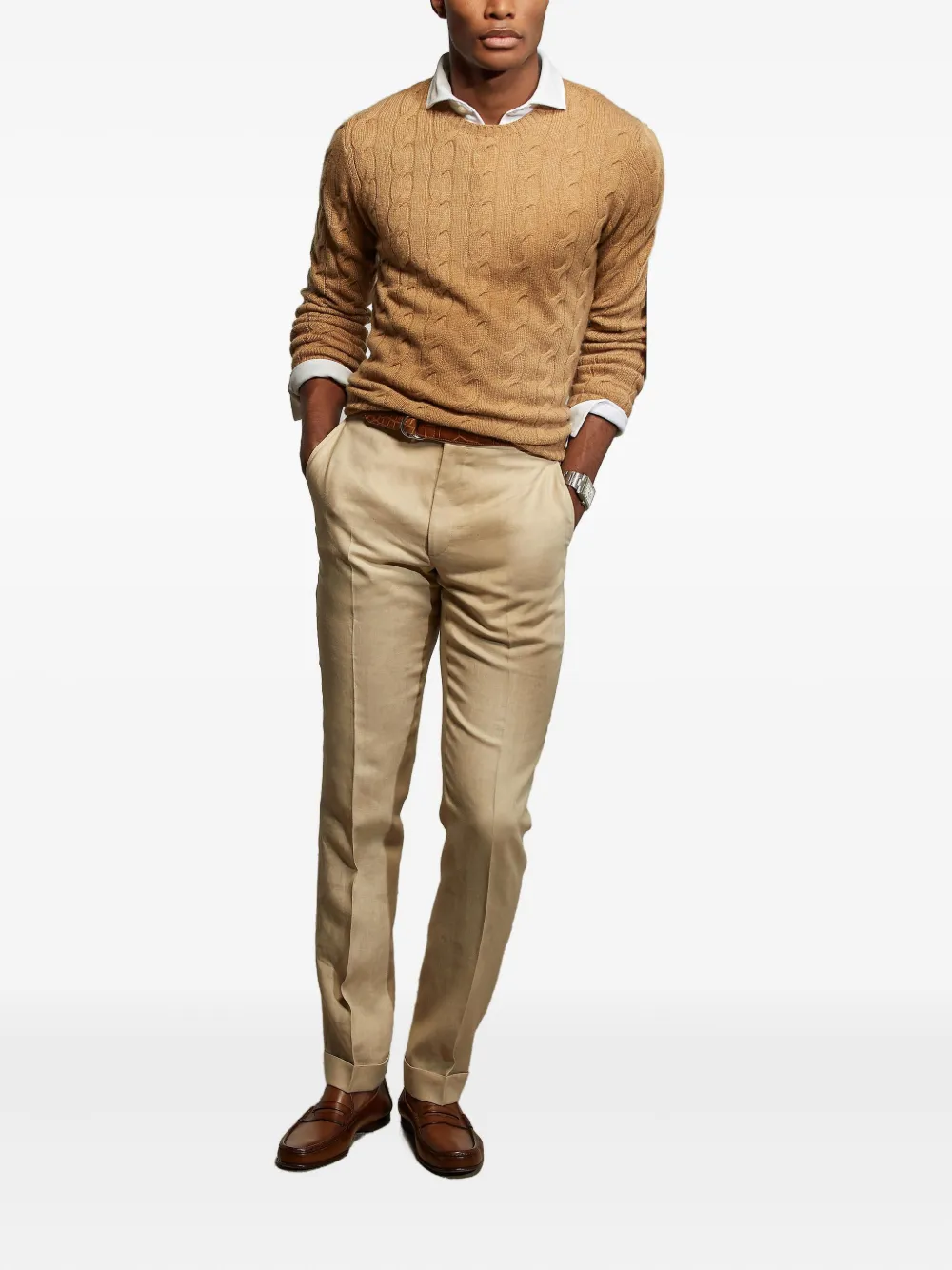 Ralph Lauren Purple Label Gregory broek Beige