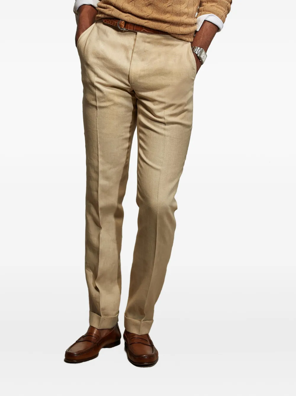 Ralph Lauren Purple Label Gregory broek Beige