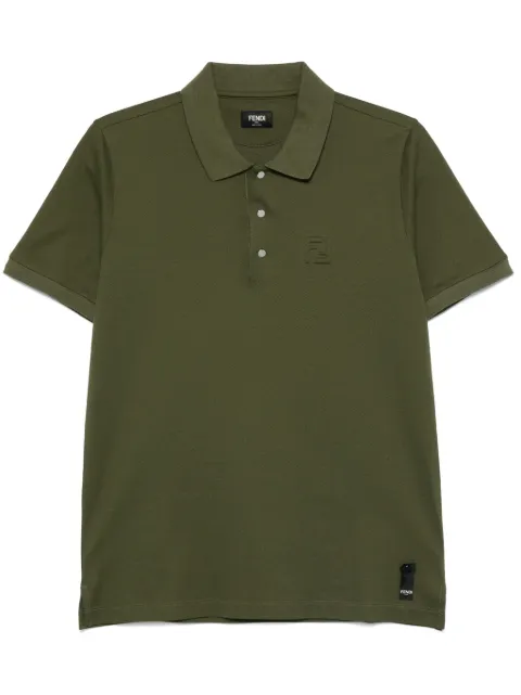 FENDI playera tipo polo con logo FF en relieve