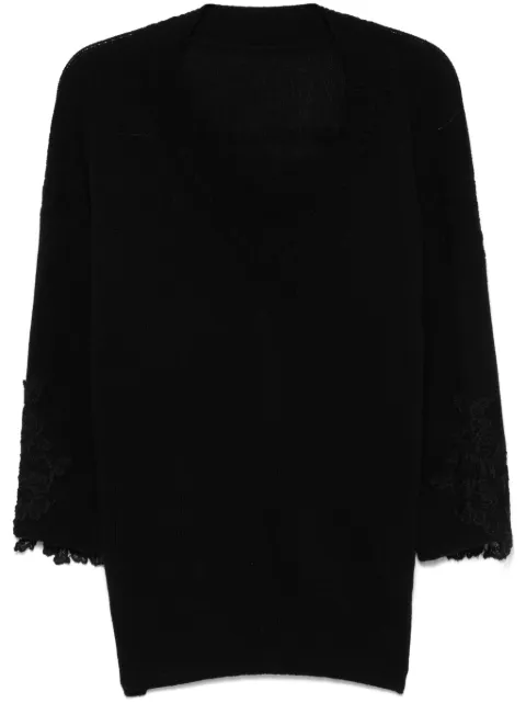 Ermanno Scervino floral lace-appliqué top