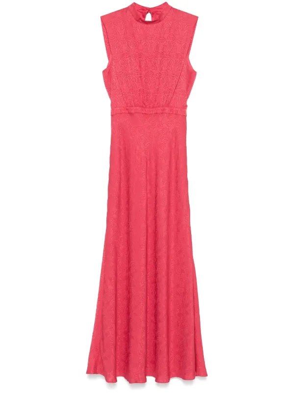 saloni fleur midi dress pink Saloni Fleur F Maxi Dress | Pink