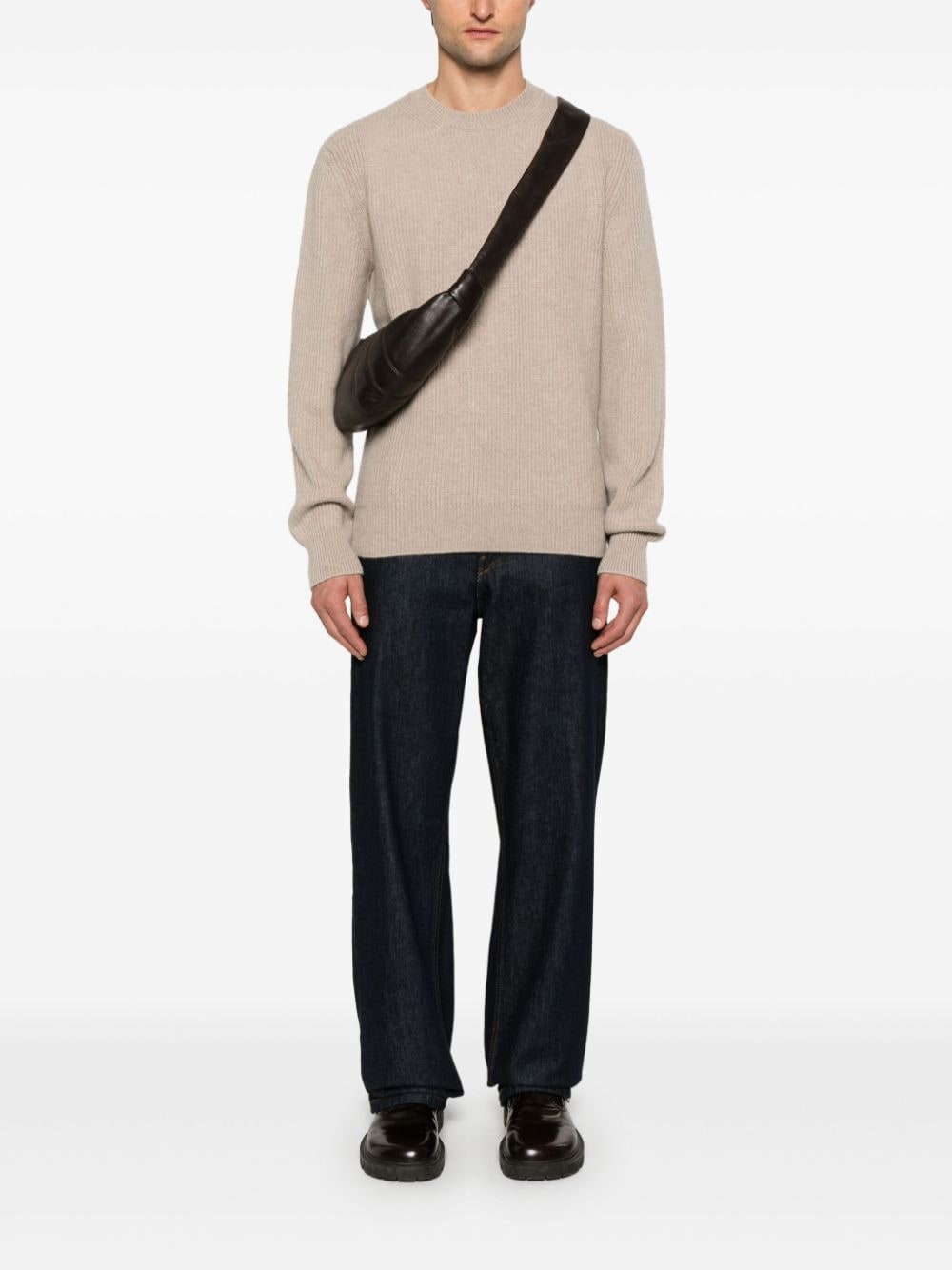 Shop Zegna Cashmere Sweater In Neutrals