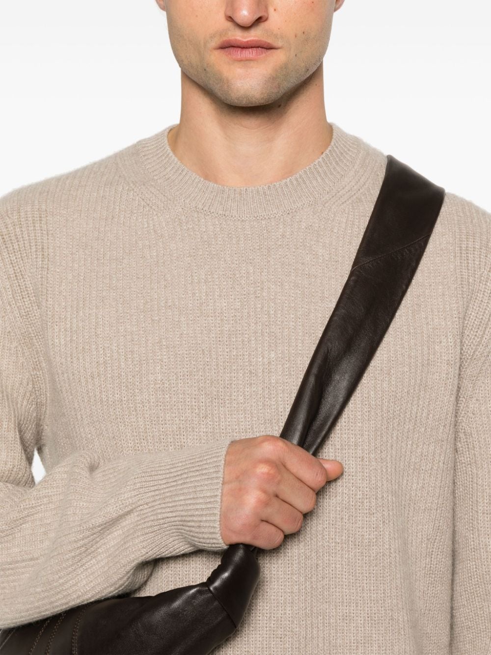 Shop Zegna Cashmere Sweater In Neutrals