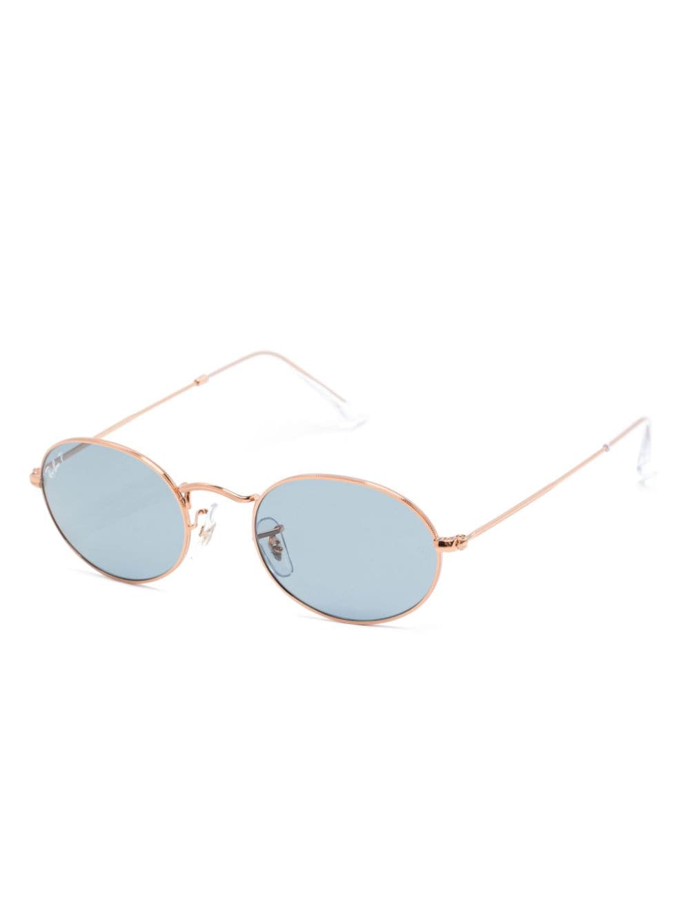 RAY BAN OVAL-FRAME SUNGLASSES 