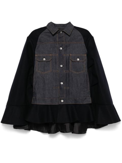 sacai panelled jacket