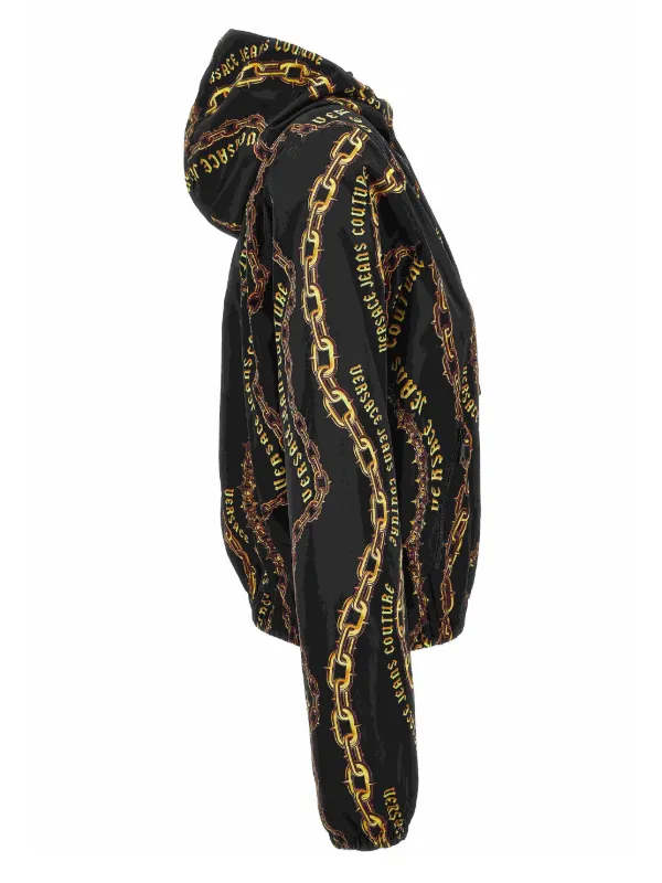 Versace Jeans Couture Chain Couture Zip Hoodie | Black