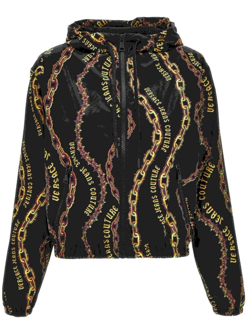 Versace Jeans Couture Chain Couture zip hoodie - Black