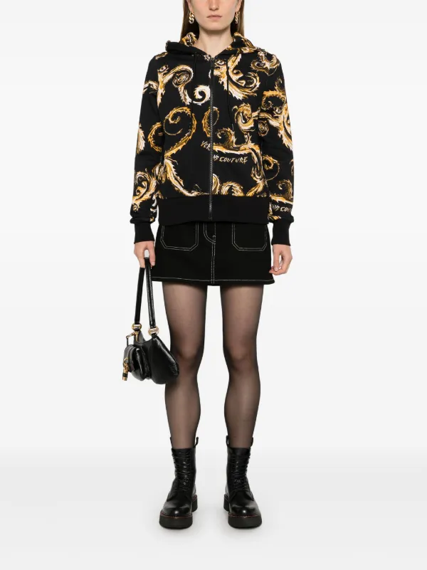 Versace Jeans Couture バロッコ パーカー | ブラック | FARFETCH JP