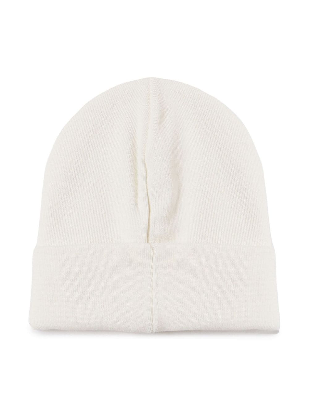 DONDUP logo-patch knitted beanie - Wit