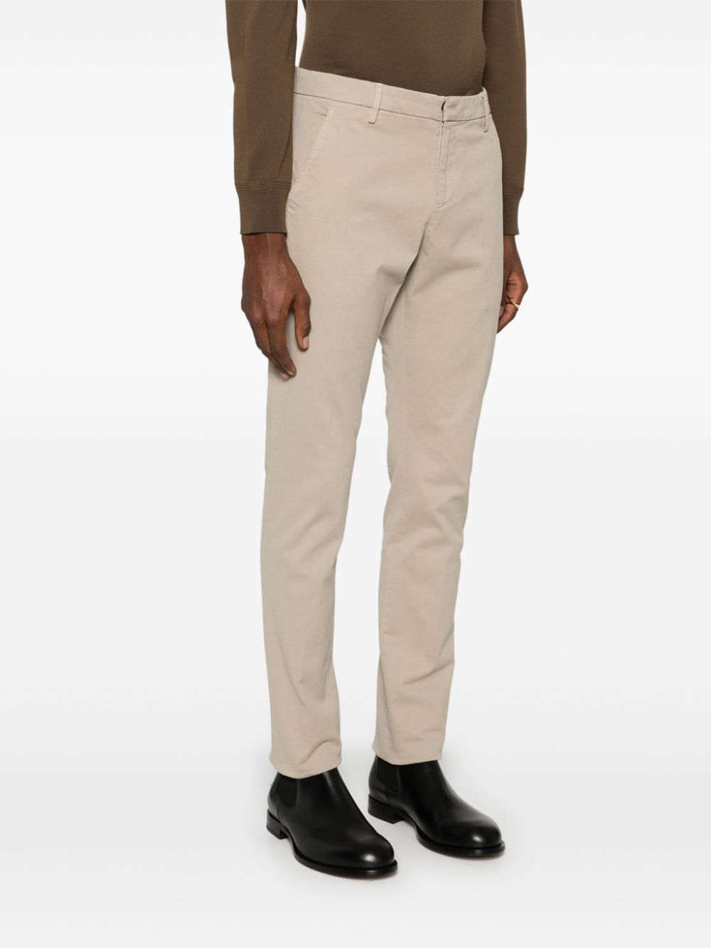 Shop Dondup Gaubert Trousers In Neutrals