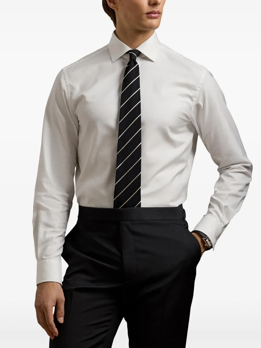 Ralph Lauren Purple Label Katoenen overhemd Wit