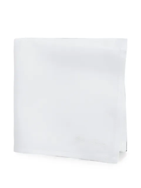 Ralph Lauren Purple Label logo-embroidered linen scarf