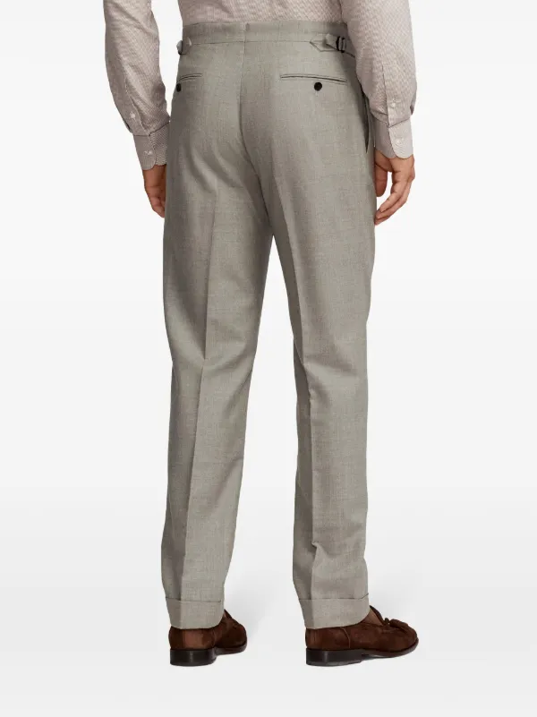 パンツ Polo Ralph Lauren Gray Flannel Trousers Polo Ralph Lauren - Slim-Fit Tapered Wool-Flannel Trousers