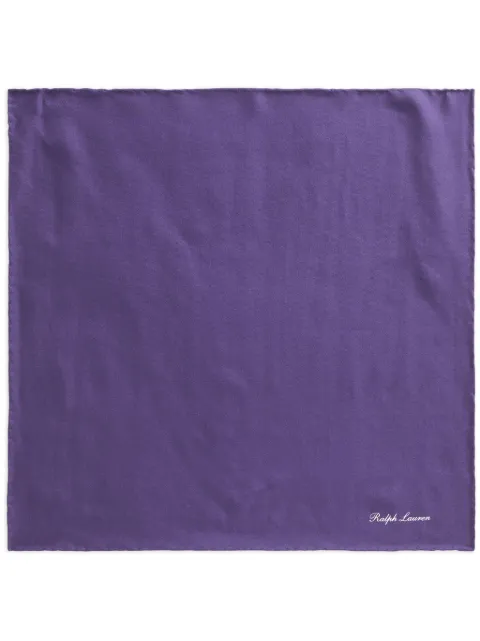 Ralph Lauren Purple Label Seidenschal mit Logo-Print