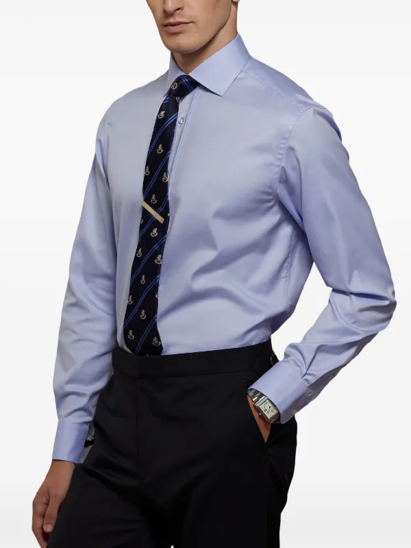 ロ*ュ様 美品 Ralph Lauren パープルレーベル コットン シャツ X Ralph Lauren Purple Label コットン シャツ | ブルー | FARFETCH JP