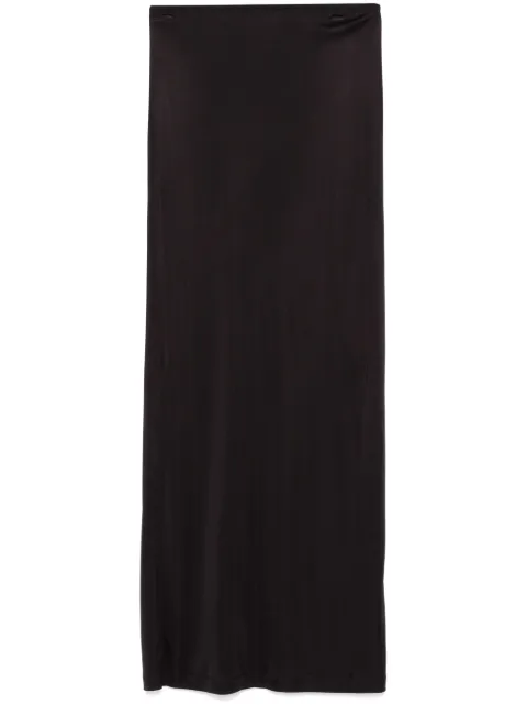 Helmut Lang satin-finish maxi skirt