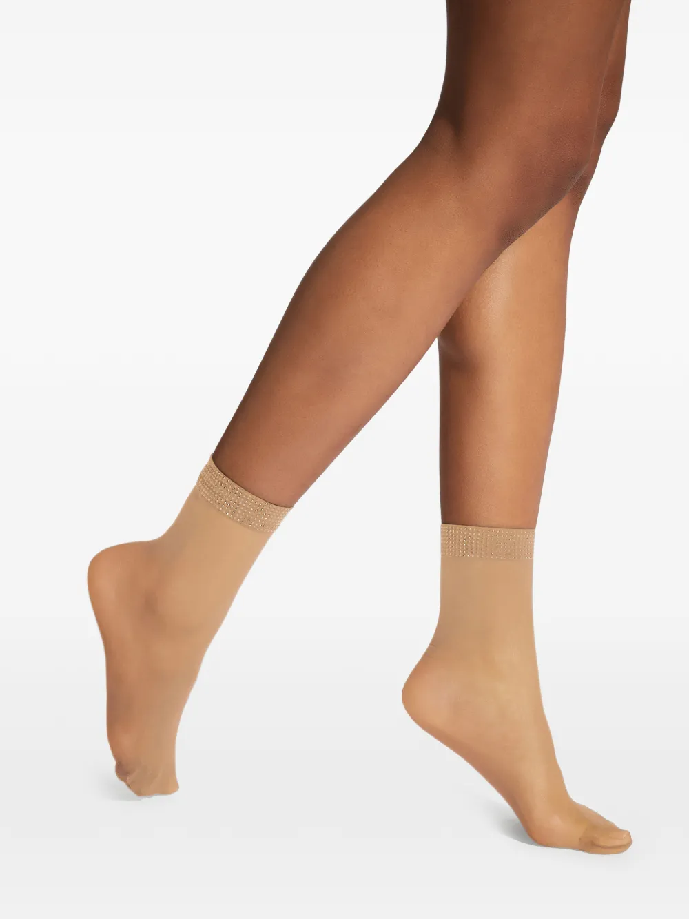 Wolford Sokken van vloeibaar metaal Beige