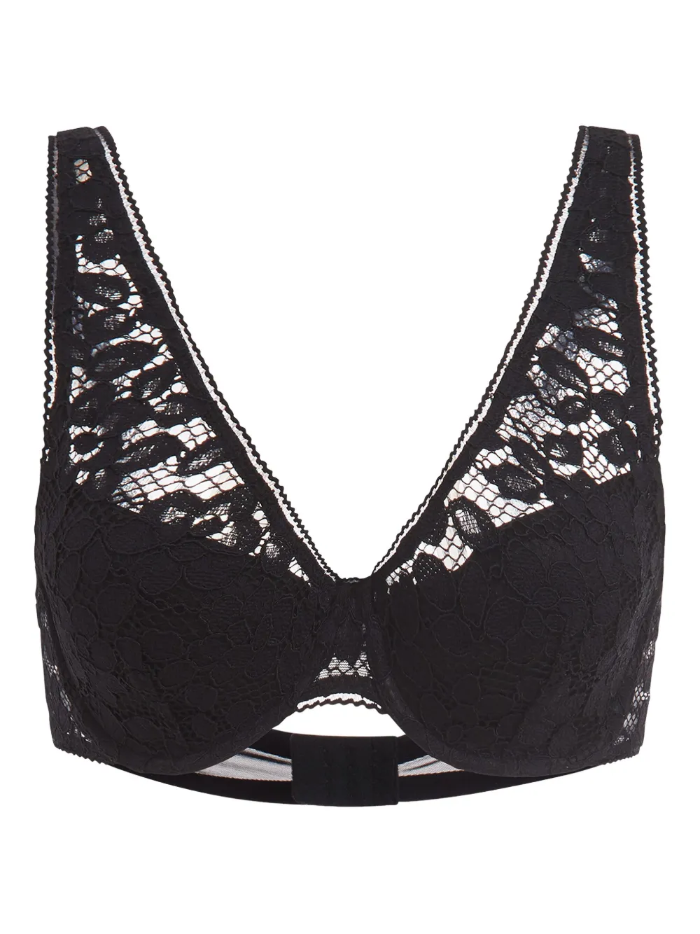 Wolford Bh met geborduurd kant Zwart