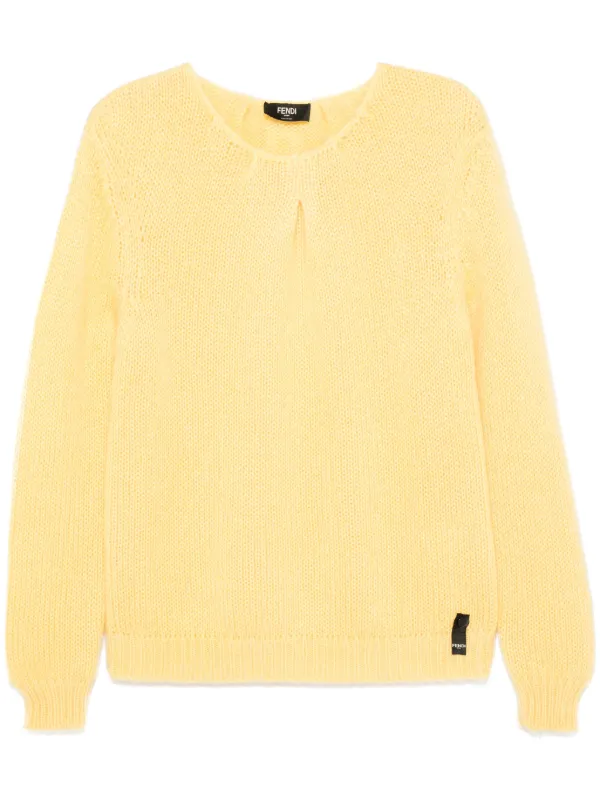 Fendi yellow sweater on sale