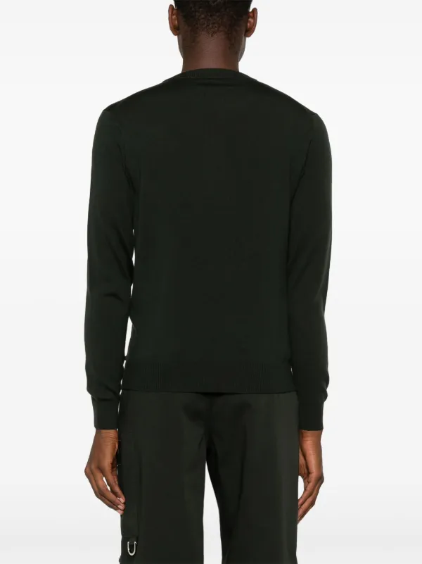 FENDI SWEATER C-NECK VIRGIN WOOL | Green | FARFETCH