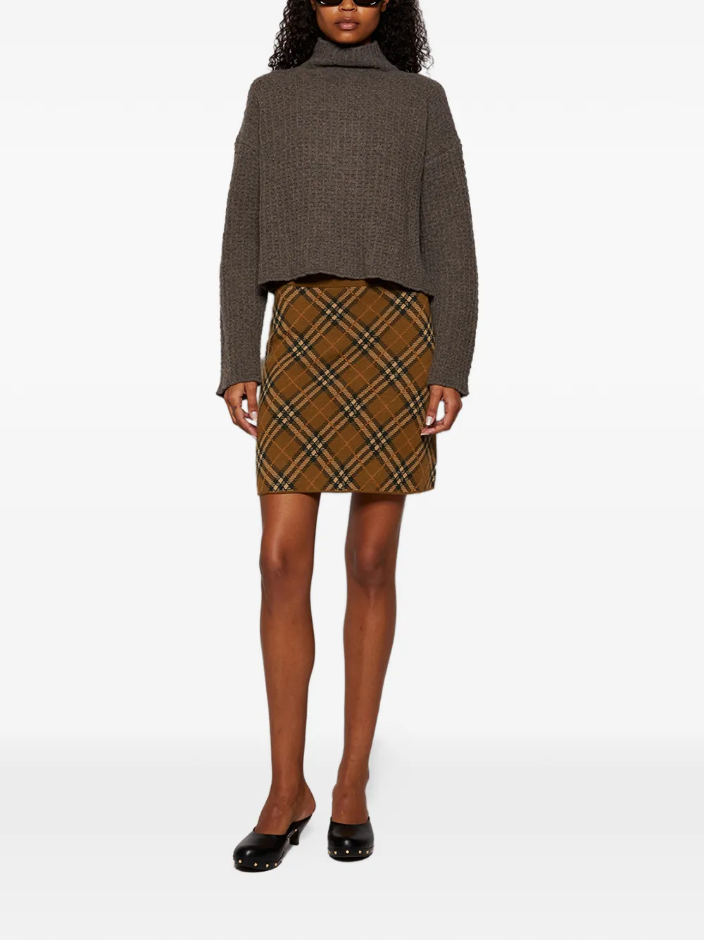 Loulou De Saison Mock-neck Long-sleeve Jumper In Brown