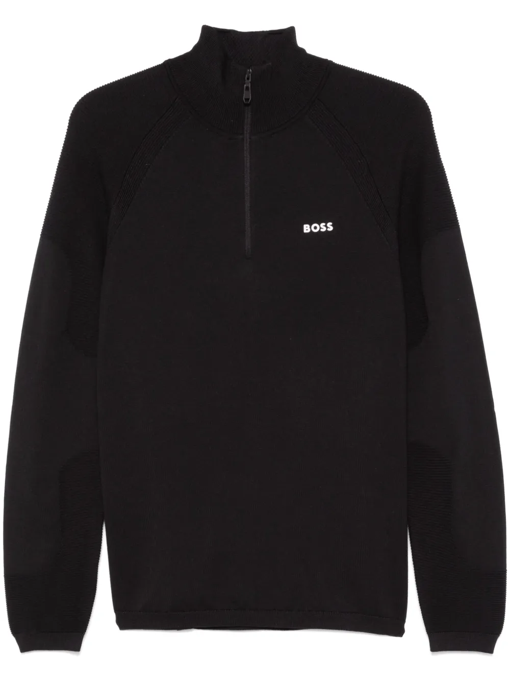 BOSS suéter con logo engomado | negro | Image 1