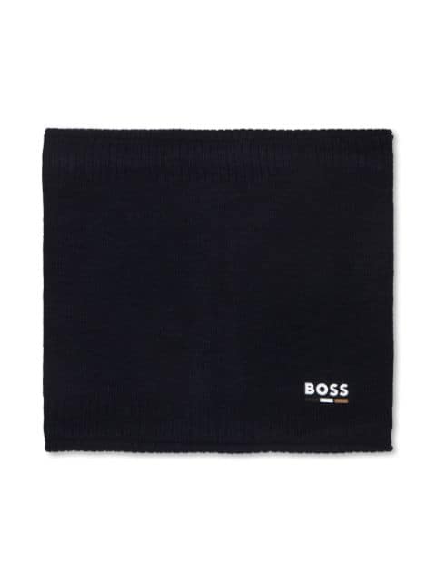 BOSS Kidswear logo-print scarf