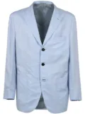 Kiton cotton-linen blazer - Blue