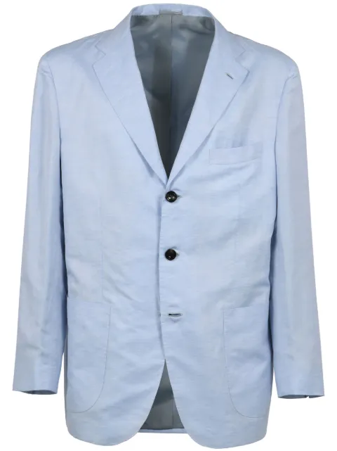 Kiton cotton-linen blazer