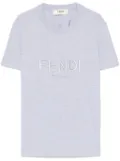 FENDI logo-embroidered T-shirt - Grey