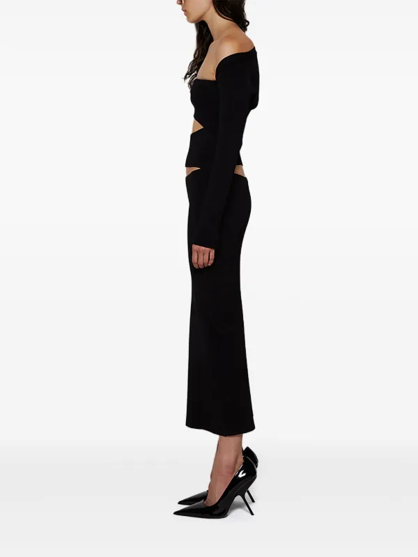 Christopher Esber cut-out Knitted Dress | Black | FARFETCH