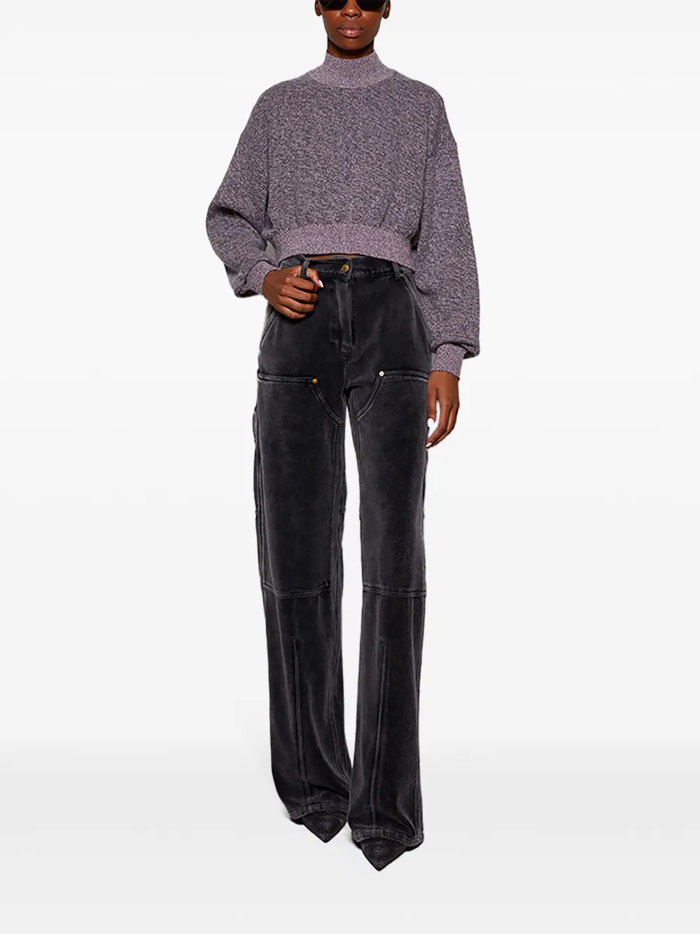 Alexander Wang Cropped trui Roze