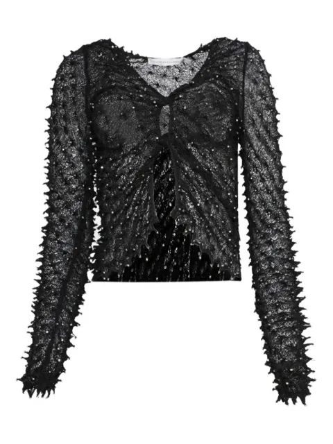 Christopher Esber Shibori crystal-embellished open-twist top