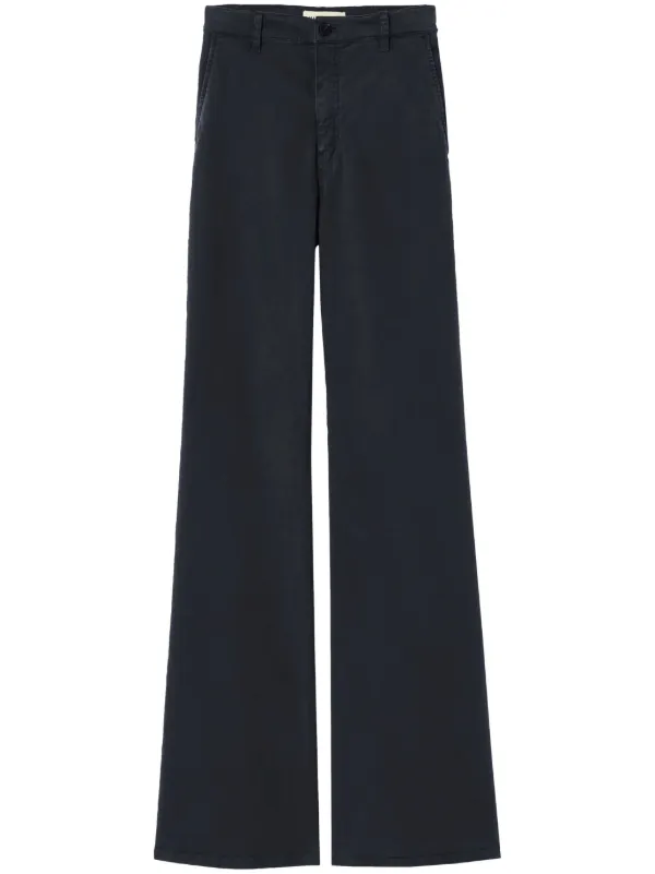 Nili Lotan Anna High-waisted Trousers in Grey