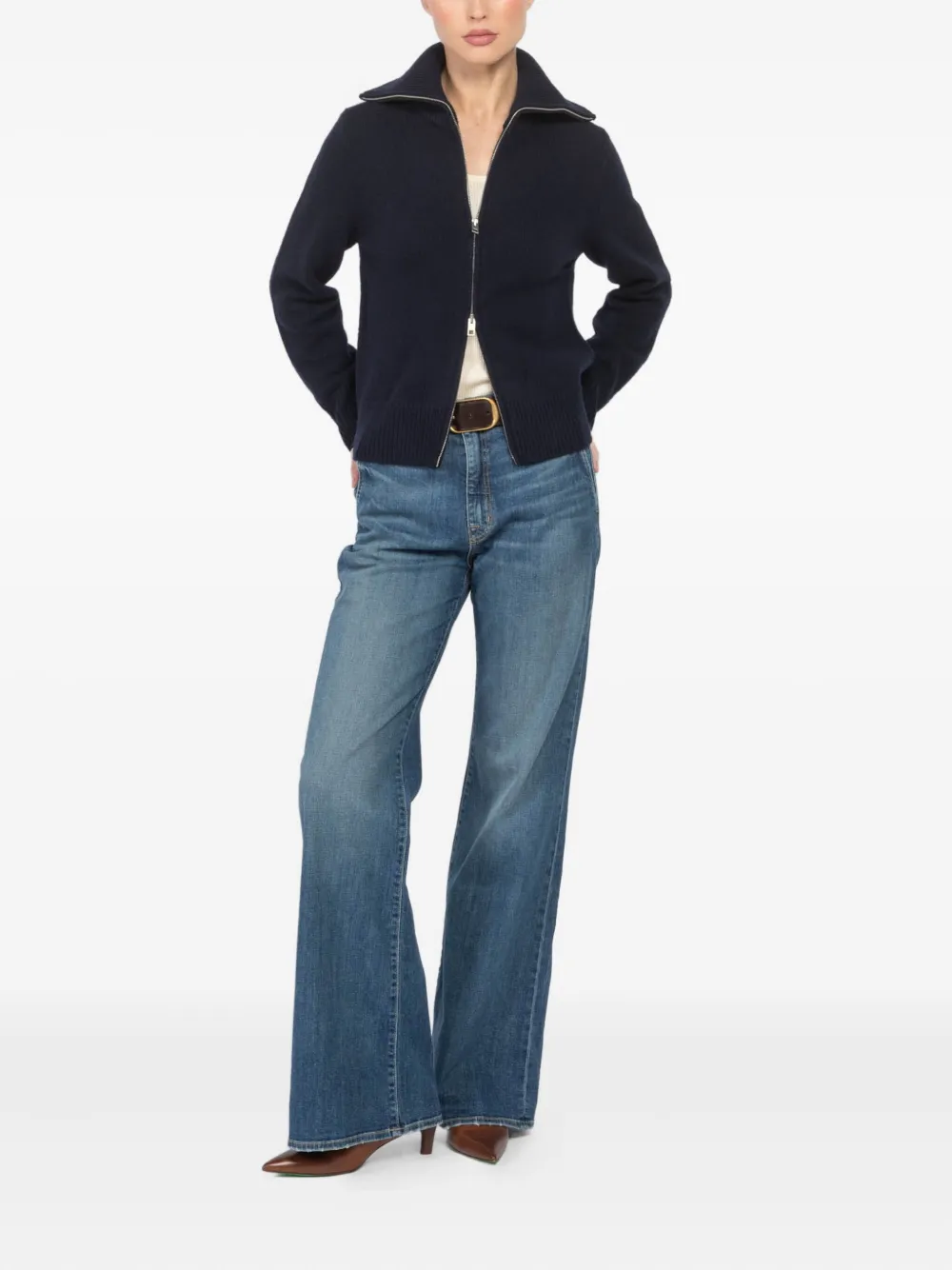 Nili Lotan Vest met rits Blauw