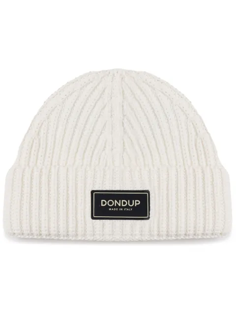 DONDUP logo-patch ribbed beanie