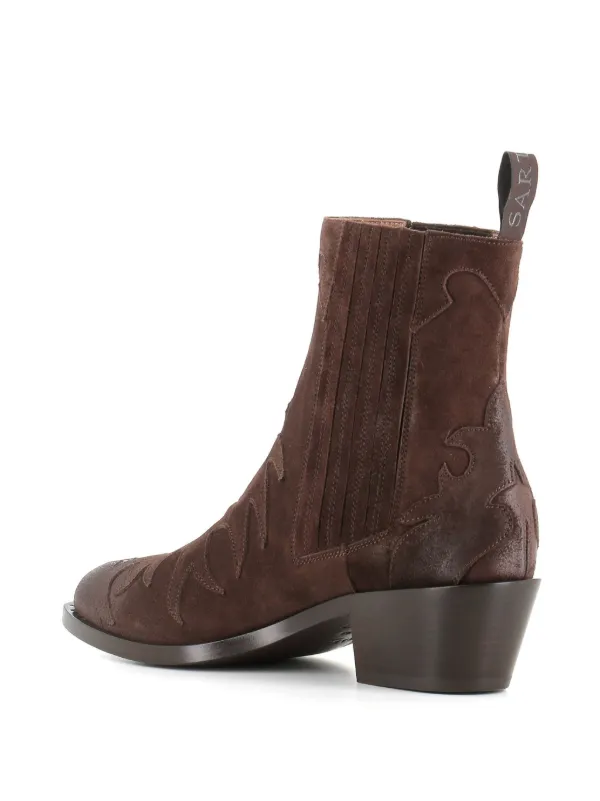 SARTORE ウエスタンブーツ　37.5 SARTORE(サルトル)｜ウエスタンブーツ/ブラック の通販｜ELLESHOP