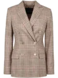 Kiton Prince of Wales checkered blazer - Neutrals