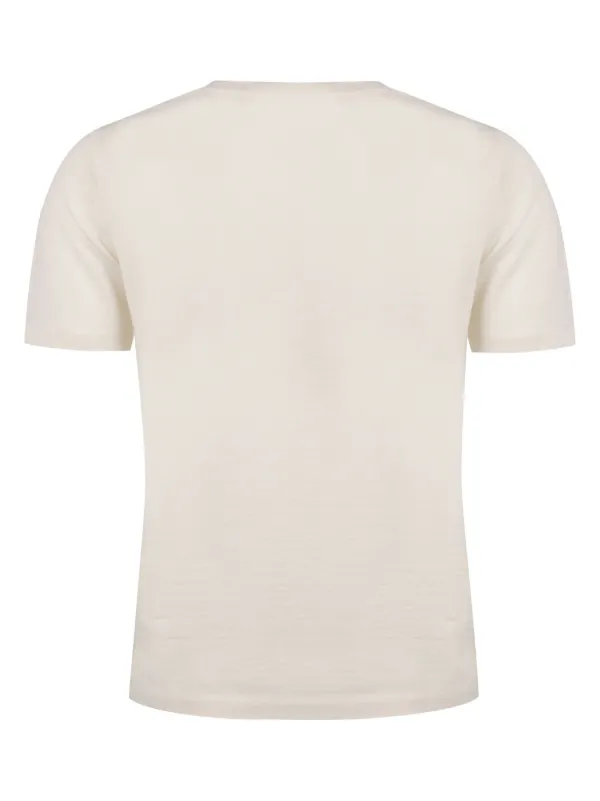 【関税込み】kiton Silk cashmere t-shirt Kiton Knitted cashmere-silk T-shirt | Neutrals | FARFETCH BH